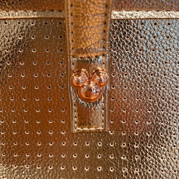 Disney Parks Mickey Mouse Icon Tote Bag Rose Gold - Picture 3 of 13